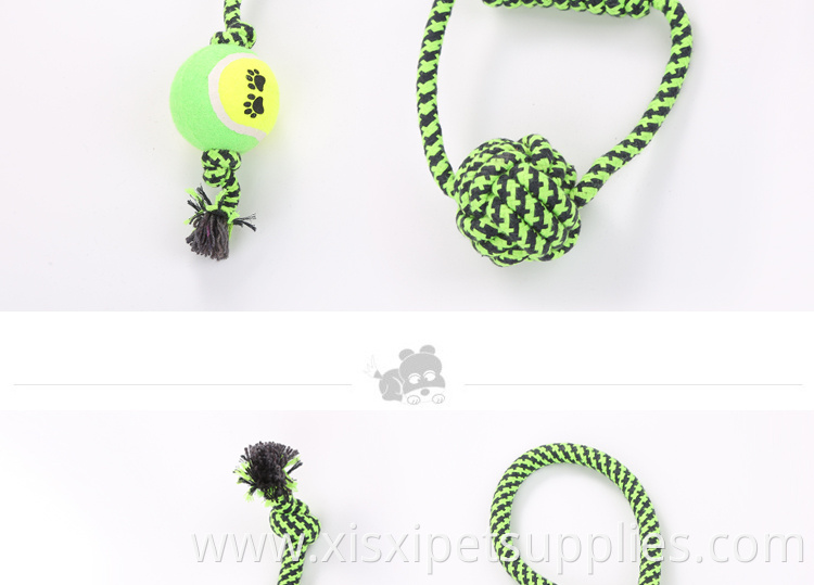 Amazon Hot Sale 8pack Pet Dog Cotton Rope Toy Molar chew toy